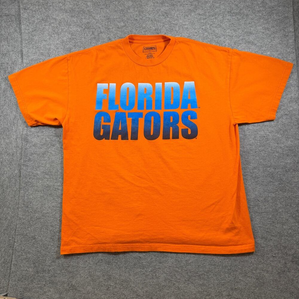 Champs Sports Florida Gators T Shirt Mens L Orange Graphic Boxy Crew Neck NCAA